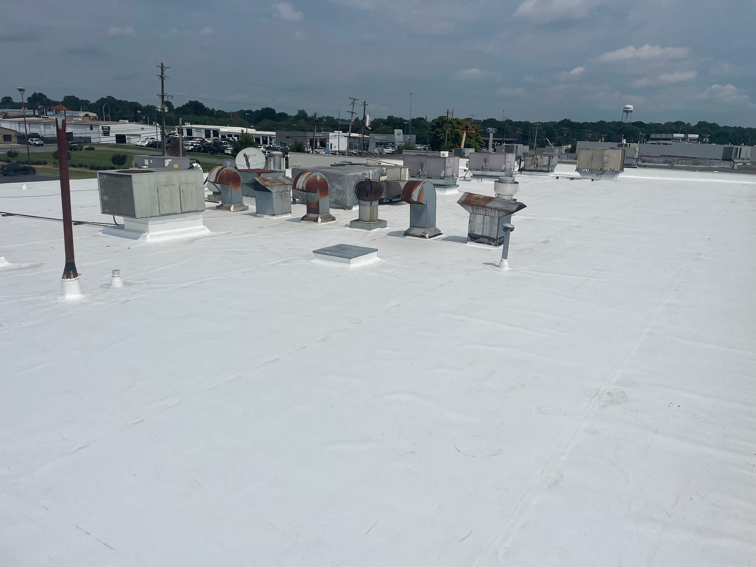 TPO Commercial Roof in Central NC.