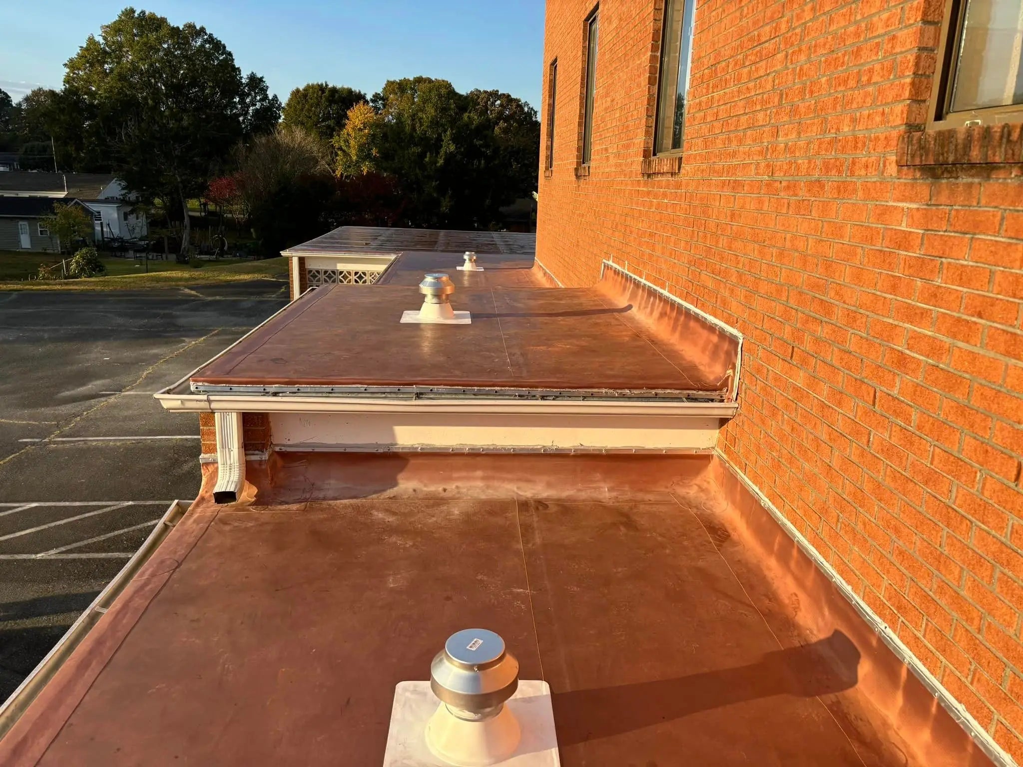 Eastlawn Baptist Church roof replacement in Burlington, NC.